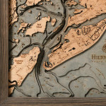 Nautical Wood Maps Hilton Head  Nautical Wood Maps Hilton Head