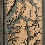Nautical Wood Maps Inside Passage 