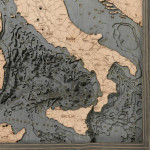 Nautical Wood Maps Italy  Nautical Wood Maps Italy