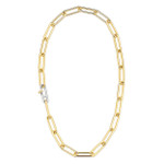 Ti Sento Gold Chunky Paperclip Milano Chain