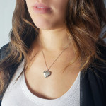 Monica Rich Kosann Heart Locket with White Sapphires Monica Rich Kosann Heart Locket with White Sapphires