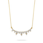 Doves by Doron Paloma Round Horizontal Diamond Yellow Gold Necklace Doves by Doron Paloma Round Horizontal Diamond Yellow Gold Necklace
