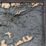 Nautical Wood Maps The Hamptons / East Long Island Sound  Nautical Wood Maps The Hamptons / East Long Island Sound