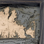 Nautical Wood Maps Martha's Vineyard  Nautical Wood Maps Martha's Vineyard