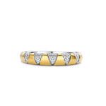 Ti Sento Ray of Sun Sterling Silver and Gold Milano Ring Ti Sento Ray of Sun Sterling Silver and Gold Milano Ring