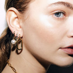Ti Sento Chunky Gold Link Milano Earrings Ti Sento Chunky Gold Link Milano Earrings