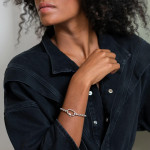 Ti Sento Sterling Silver Rolo Chain with Push Lock Milano Bracelet