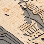 Nautical Wood Maps Naples 