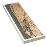 Nautical Wood Maps Naples 