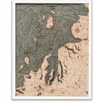 Nautical Wood Maps Northwest Michigan  Nautical Wood Maps Northwest Michigan