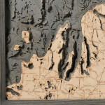 Nautical Wood Maps Northwest Michigan  Nautical Wood Maps Northwest Michigan