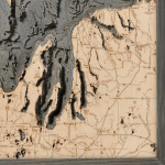 Nautical Wood Maps Northwest Michigan  Nautical Wood Maps Northwest Michigan