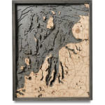 Nautical Wood Maps Northwest Michigan  Nautical Wood Maps Northwest Michigan