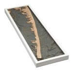 Nautical Wood Maps Ocean City 