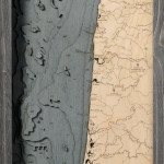 Nautical Wood Maps Oregon Coast  Nautical Wood Maps Oregon Coast