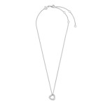 Ti Sento Milano Pave Small Open Heart Necklace Ti Sento Milano Pave Small Open Heart Necklace