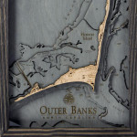 Nautical Wood Maps Outer Banks  Nautical Wood Maps Outer Banks