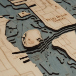 Nautical Wood Maps Palm Beach  Nautical Wood Maps Palm Beach