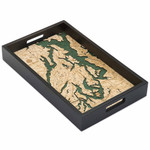 Nautical Wood Maps Puget Sound Serving Tray Nautical Wood Maps Puget Sound Serving Tray