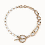 UNOde50 Pearl & Match Necklace Gold