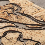 Nautical Wood Maps Amelia Island  