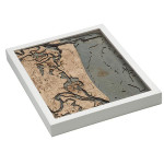 Nautical Wood Maps Amelia Island  