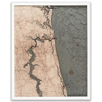 Nautical Wood Maps Jacksonville  Nautical Wood Maps Jacksonville