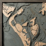 Nautical Wood Maps Lido Key & Siesta Key  Nautical Wood Maps Lido Key & Siesta Key