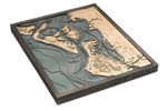 Nautical Wood Maps Lido Key & Siesta Key  Nautical Wood Maps Lido Key & Siesta Key