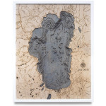 Nautical Wood Maps Lake Tahoe - Large 
