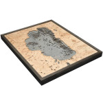 Nautical Wood Maps Lake Tahoe - Large 