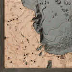 Nautical Wood Maps Lake Tahoe - Large 