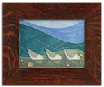 Motawi Tileworks Beach Bird -Pebble Motawi Tileworks Beach Bird -Pebble