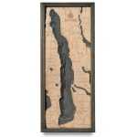 Nautical Wood Maps Torch Lake 