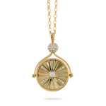 Doves by Doron Paloma Fibonacci Reversible Diamond Pendant with Mother of Pearl Doves by Doron Paloma Fibonacci Reversible Diamond Pendant with Mother of Pearl