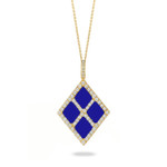 Doves by Doron Paloma Yellow Gold Diamond Pendant with Lapis Lazuli Doves by Doron Paloma Yellow Gold Diamond Pendant with Lapis Lazuli