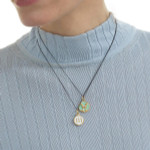 Monica Rich Kosann Mini Pisces Enamel Vermeil Charm with Sapphires Monica Rich Kosann Mini Pisces Enamel Vermeil Charm with Sapphires