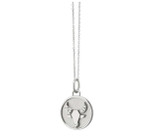 Monica Rich Kosann Mini Taurus Sterling Silver Charm with Sapphires