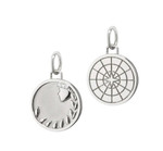 Monica Rich Kosann Mini Virgo Sterling Silver Charm with Sapphires