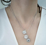 Monica Rich Kosann Mini Libra Sterling Silver Charm with Sapphires