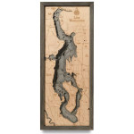 Nautical Wood Maps Lake Washington  Nautical Wood Maps Lake Washington