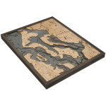 Nautical Wood Maps Whidbey & Camano Islands  Nautical Wood Maps Whidbey & Camano Islands