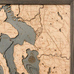 Nautical Wood Maps Whidbey & Camano Islands  Nautical Wood Maps Whidbey & Camano Islands