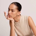 Ti Sento Milano Mother of Pearl Pave Gold & Sterling Silver Cross Necklace