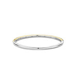 Ti Sento Milano Gold & Sterling Silver Bangle Bracelet with CZs