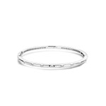 Ti Sento Milano Bangle Sterling Silver Bracelet with CZ