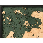 Nautical Wood Maps Drummond Island