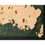 Nautical Wood Maps Drummond Island