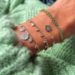 Meira T Bezel Diamond Spot Chain Bracelet