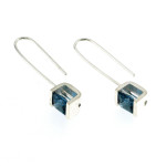 Mysterium Collection London Blue Spinel Threader Earrings